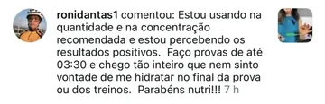 Depoimento de ronidantas1: faz provas de até 3h30 e chega inteiro, sem nem sentir vontade de se hidratar no fim